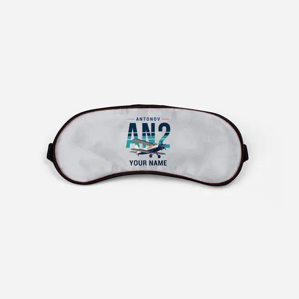 Antonov An-2 - Original + Name - Sleep Mask - Light Gray