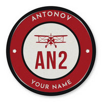 Thumbnail for Antonov An-2 Patches - Circle + Name - Red White