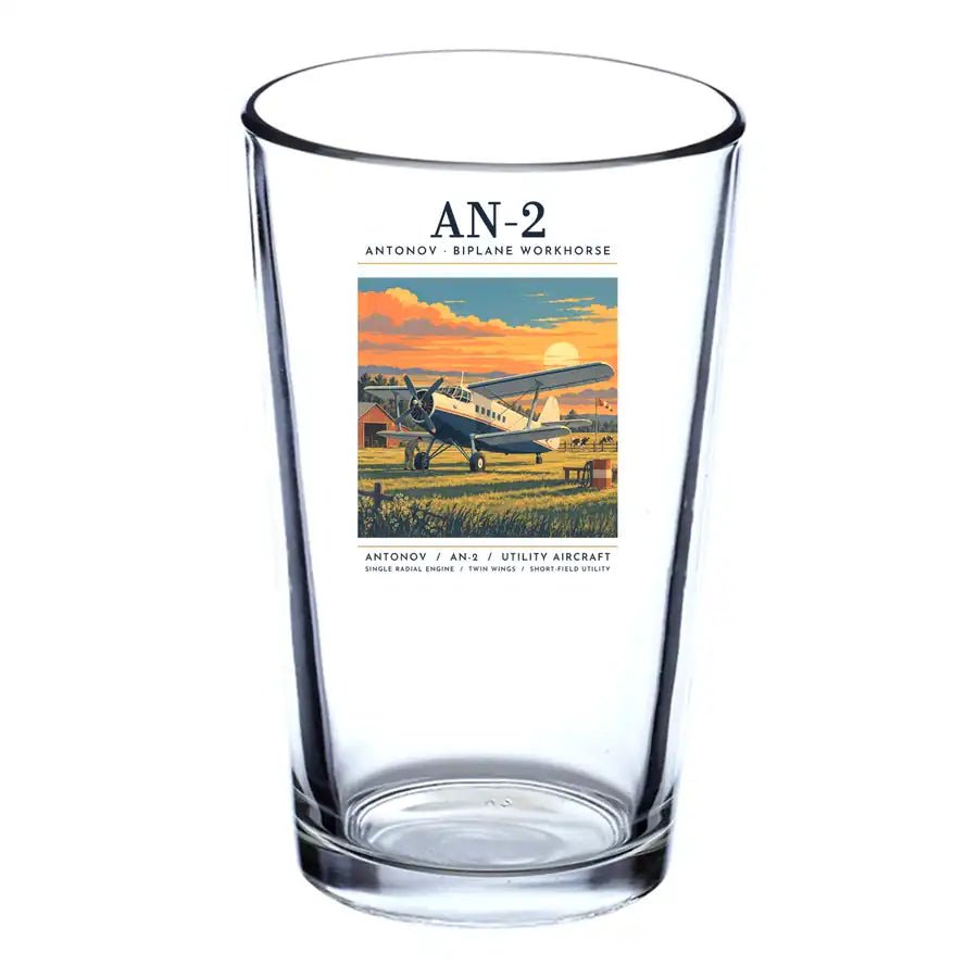 Antonov An-2 - Poster - Beer & Water Glass