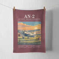Thumbnail for Antonov An-2 - Poster - Towel - Dark Red