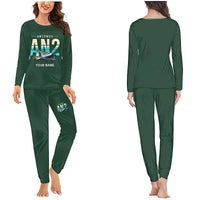 Thumbnail for Antonov An-2 - Women Pajamas - Original Chest + Name - Dark Green