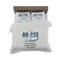 Thumbnail for Antonov An-225 Mriya - Cartoon + Name - Bedding Set - Light Gray