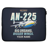 Thumbnail for Antonov An-225 Mriya - Cartoon + Name - Laptop Sleeve