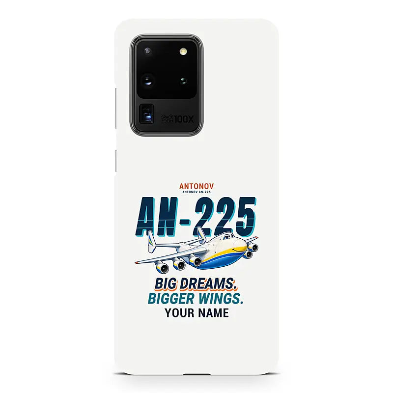 Antonov An-225 Mriya - Cartoon + Name - Samsung Case - White