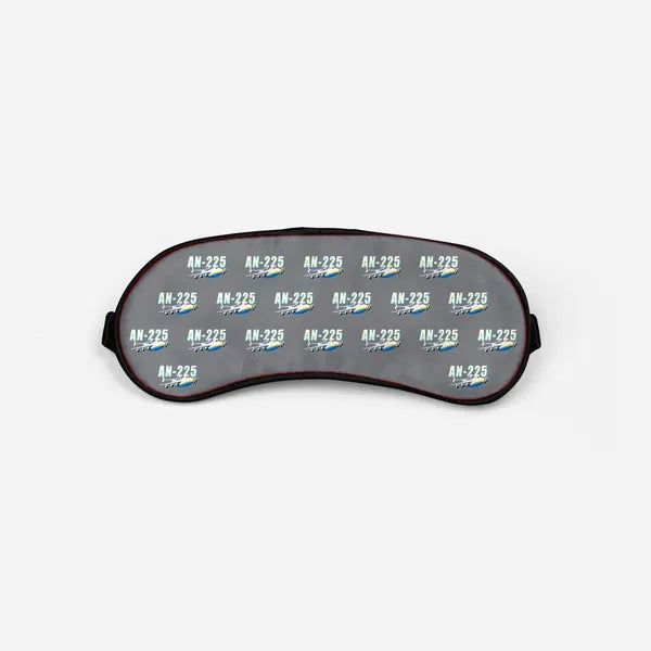 Antonov An-225 Mriya - Cartoon Pattern - Sleep Mask - Gray