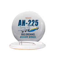 Thumbnail for Antonov An-225 Mriya - Cartoon - Pin - Light Gray