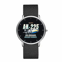 Thumbnail for Antonov An-225 Mriya - Cartoon - Slim Mesh - Silver and Black Stainless Steel Strap
