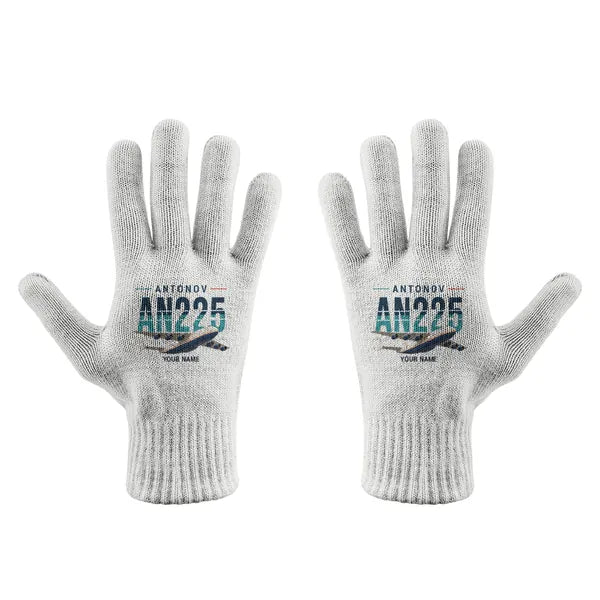 Antonov An-225 Mriya - Gloves - Full - Original + Name - White