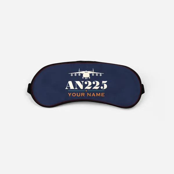 Antonov An-225 Mriya - Heritage + Name - Sleep Mask - Navy Blue