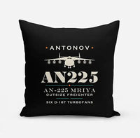 Thumbnail for Antonov An-225 Mriya - Heritage - Pillow - Black