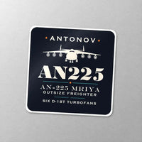 Thumbnail for Antonov An-225 Mriya - Heritage - Square Sticker - Close-up