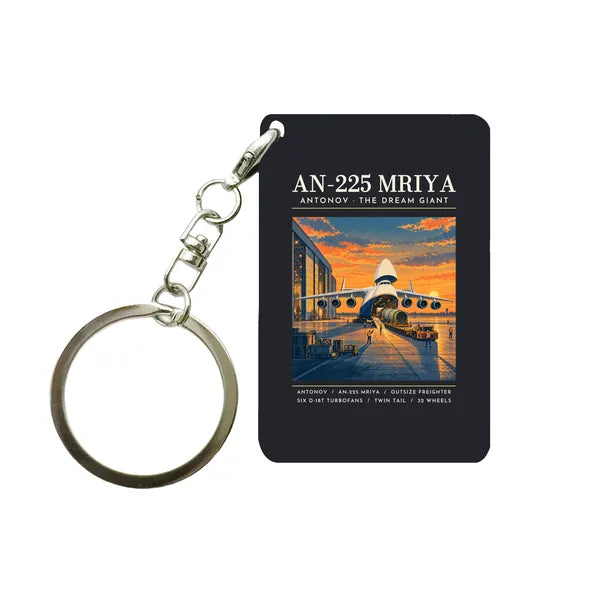 Antonov An-225 Mriya - Poster - Key Chain - Black