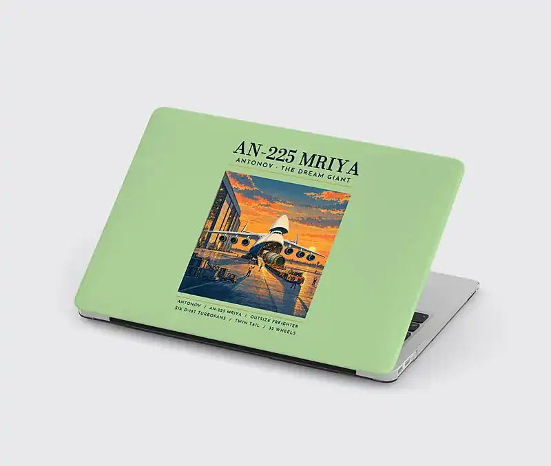 Antonov An-225 Mriya - Poster - MacBook Case - Light Green