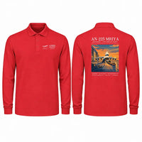 Thumbnail for Antonov An-225 Mriya Premium Polo T-Shirts - Poster - Long Sleeve - Red