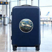 Thumbnail for Antonov An-24 - 3D + Name - Circle Sticker - Suitcase