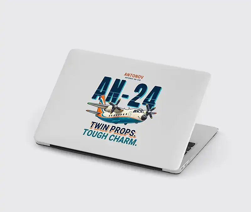 Antonov An-24 - Cartoon - MacBook Case - Light Gray