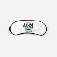 Thumbnail for Antonov An-24 - Cartoon + Name - Sleep Mask - White