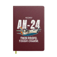 Thumbnail for Antonov An-24 - Cartoon - Notebook - Dark Red