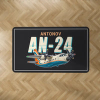 Thumbnail for Antonov An-24 - Cartoon - Rectangle Carpet - Black