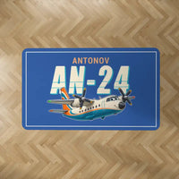Thumbnail for Antonov An-24 - Cartoon - Rectangle Carpet - Blue