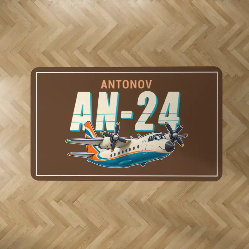 Antonov An-24 - Cartoon - Rectangle Carpet - Brown