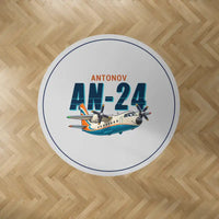 Thumbnail for Antonov An-24 - Cartoon - Round Carpet - Light Gray