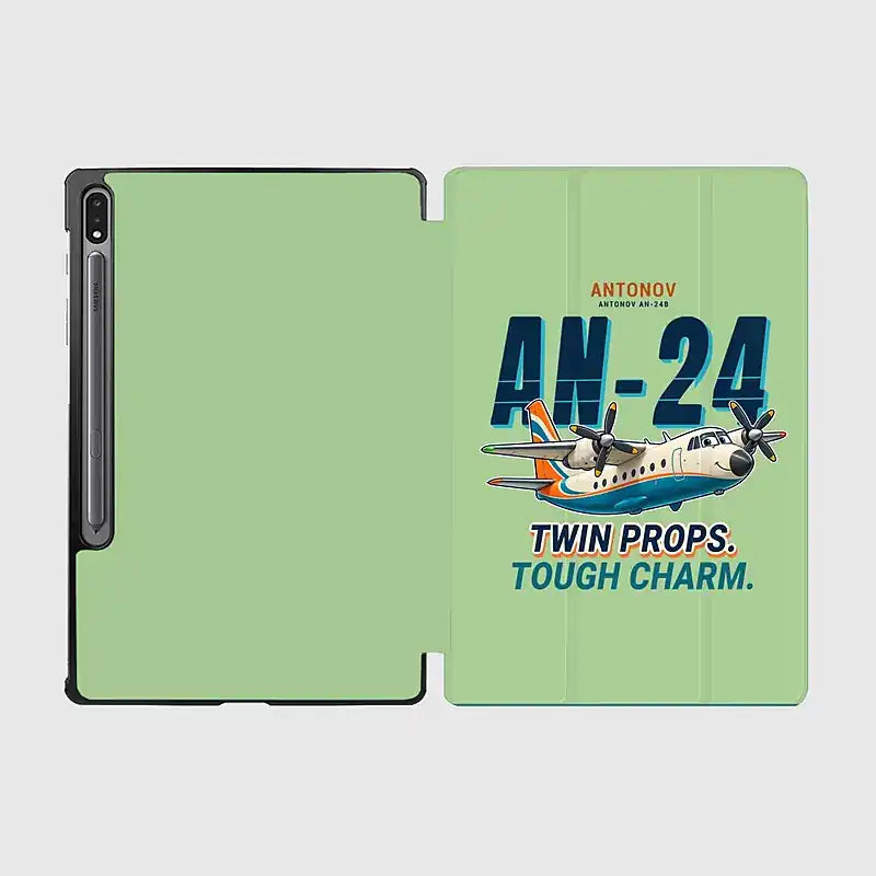 Antonov An-24 - Cartoon - Samsung Tablet - Light Green