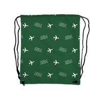 Thumbnail for Antonov An-24 - Drawstring Bag - 3D Pattern - Green