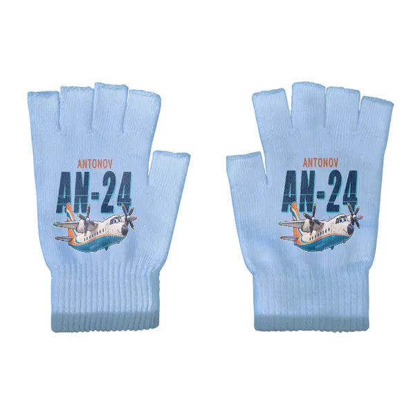 Antonov An-24 - Gloves - Cut - Cartoon - Light Blue