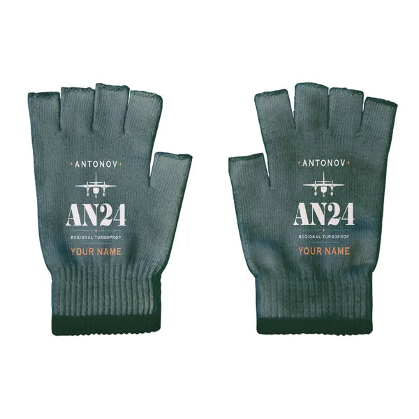 Antonov An-24 - Gloves - Cut - Heritage + Name - Dark Green