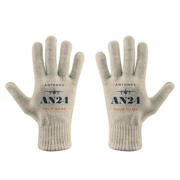 Antonov An-24 - Gloves - Full - Heritage + Name - Beige