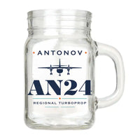 Thumbnail for Antonov An-24 - Heritage - Cocktail Glass (Mason Jar)