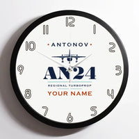 Thumbnail for Antonov An-24 - Heritage + Name - Framed - White