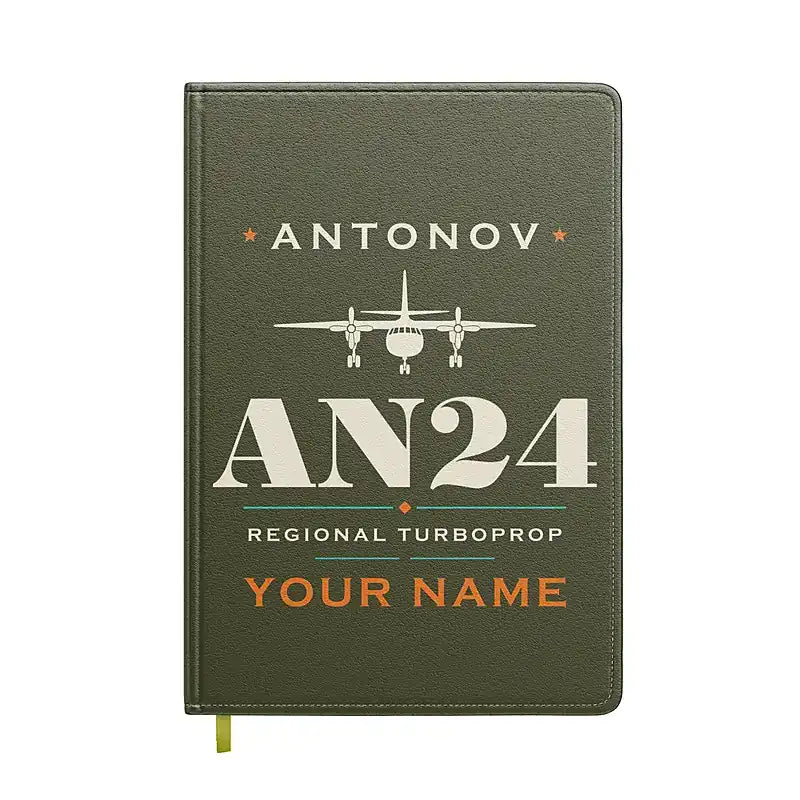 Antonov An-24 - Heritage + Name - Notebook - Green Army