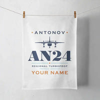 Thumbnail for Antonov An-24 - Heritage + Name - Towel - White