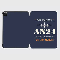 Thumbnail for Antonov An-24 - Heritage + Name - iPad Case - Navy Blue