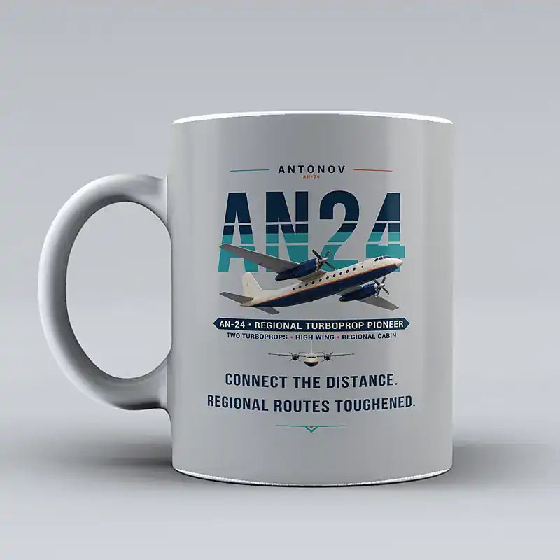Antonov An-24 - Original - Mug - Light Gray