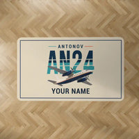 Thumbnail for Antonov An-24 - Original + Name - Rectangle Carpet - Beige