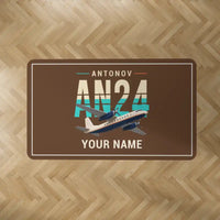 Thumbnail for Antonov An-24 - Original + Name - Rectangle Carpet - Brown