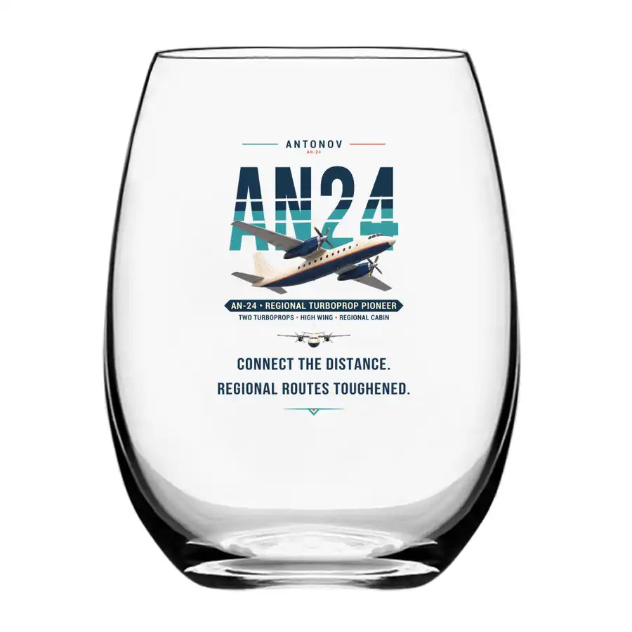 Antonov An-24 - Original - Water & Drink Glass