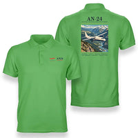Thumbnail for Antonov An-24 - Poster - Double-Side Polo - Light Green
