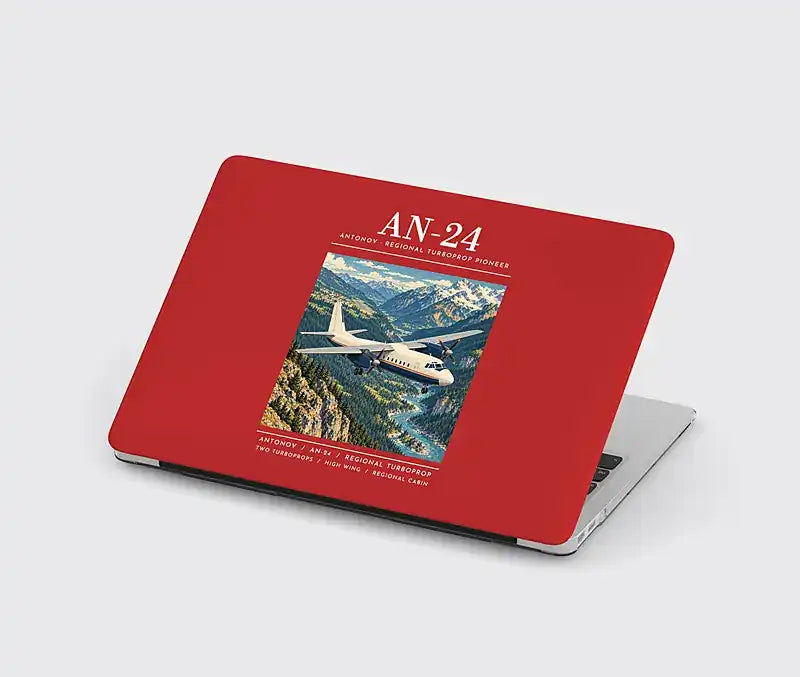 Antonov An-24 - Poster - MacBook Case - Red