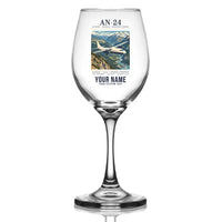 Thumbnail for Antonov An-24 - Poster + Name - Wine Glass