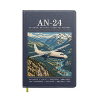 Thumbnail for Antonov An-24 - Poster - Notebook - Navy Blue