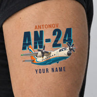 Thumbnail for Antonov An-24 - Tattoo - Cartoon + Name - Man