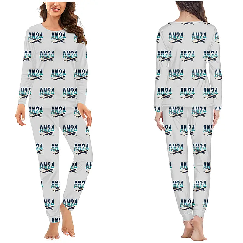 Antonov An-24 - Women Pajamas - Original Pattern - Light Gray