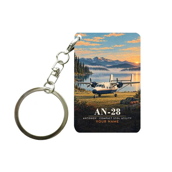 Antonov An-28 - 3D + Name - Key Chain - Full Print