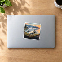 Thumbnail for Antonov An-28 - 3D + Name - Square Sticker - MacBook