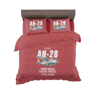 Thumbnail for Antonov An-28 - Cartoon + Name - Bedding Set - Red