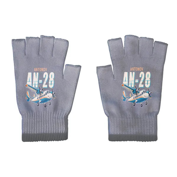 Antonov An-28 - Gloves - Cut - Cartoon - Gray